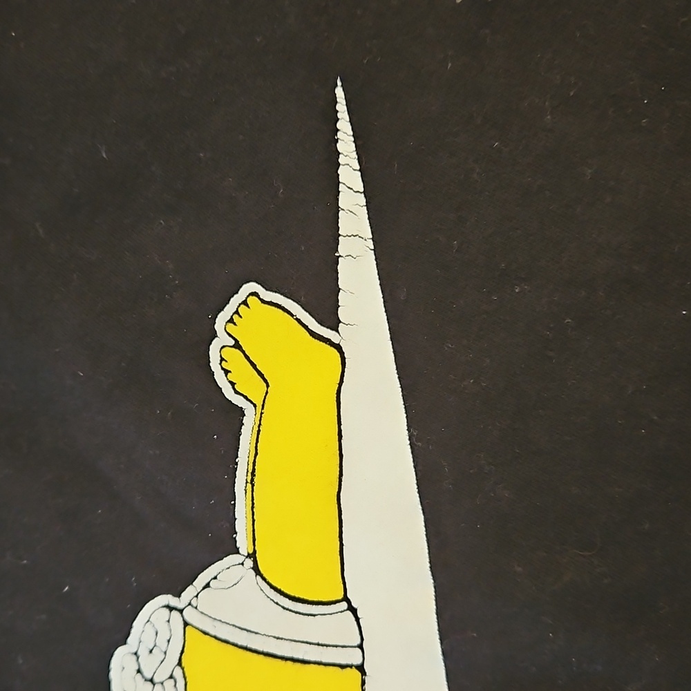 Homer Simpson Nike logo 'Can't someone else Just do it?' graphic tee Lg. - Picture 3 of 7